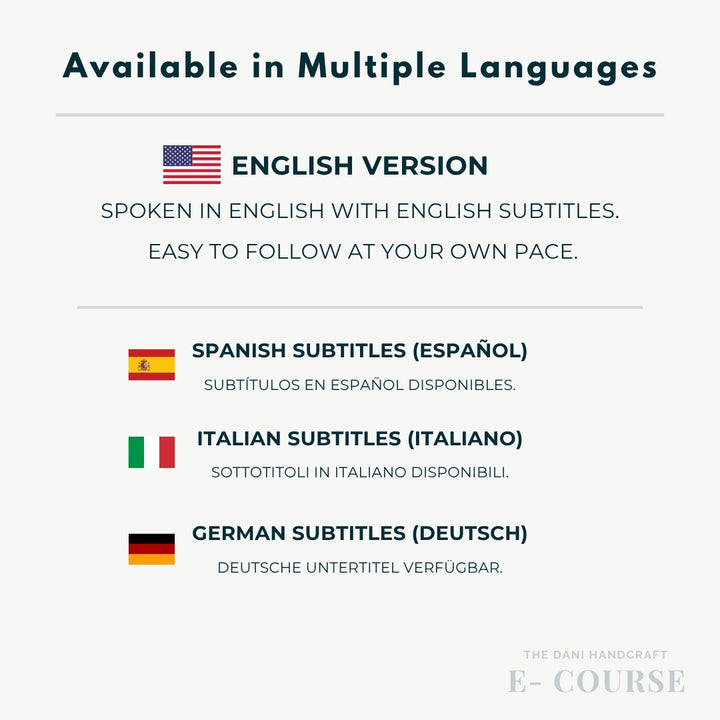 The Dani Handcraft E-Course